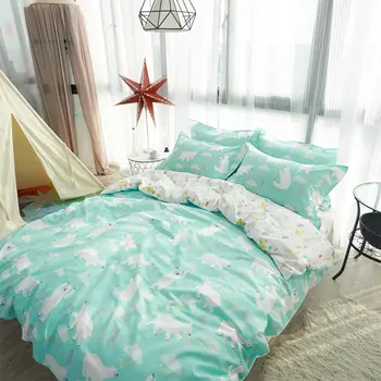 

Cute character bear bedding set adult teen child kid,cotton full queen cartoon home textile bed sheet pillow case duvet cover