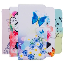 Fashion Printing PU Leather Cases For LG K5/Q6 X220 X220 X220ds X220mb 5.0″ Flip Wallet Cover Card Slot Holder Stand Phone Bags