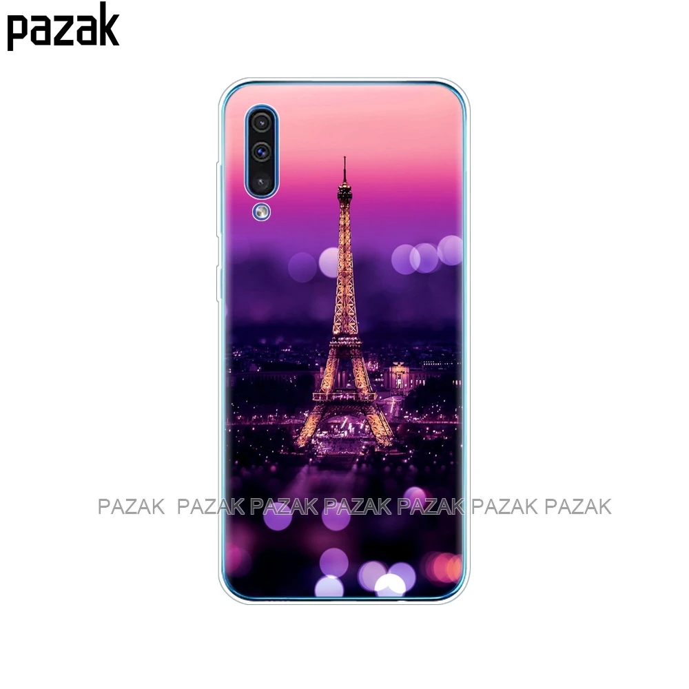 61358 Чехол для Samsung Galaxy A50, силиконовая прозрачная задняя крышка, чехол для телефона Samsung A50 A505 A505F, SM-A505F, мягкий чехол 6,4, чехол, бампер - Цвет: 61358