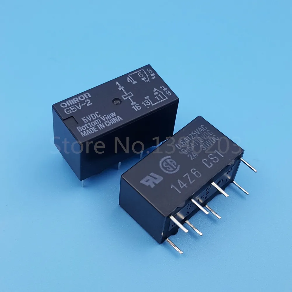10 шт. Omron G5V 2 DC5V DPDT 8Pin PCB крепление низкая стоимость реле сигнала|signal relay|pcb mount relaypcb