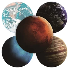 新しい絶妙な惑星スター柄ラウンドマウスパッド 200 × 200 ミリメートルスターマウスパッドギフト選択の 7 種類 /ゲーム/オフィスタブレットマット(China)