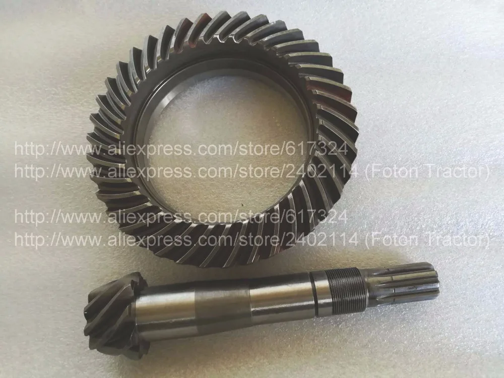 

set of spiral bevel gear with shaft for front axle for YTO X904 tractor, part number: 16/5142023+16/5142024