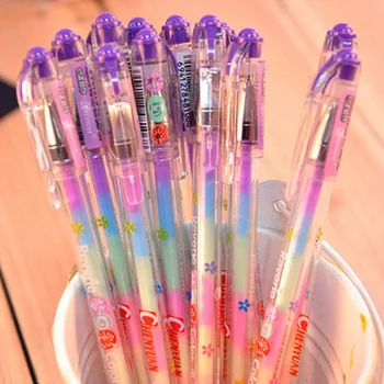 

3 pcs/set Korean Stationery Cartoon Cute Lovely Candy Color Gel Pens Student School Supply