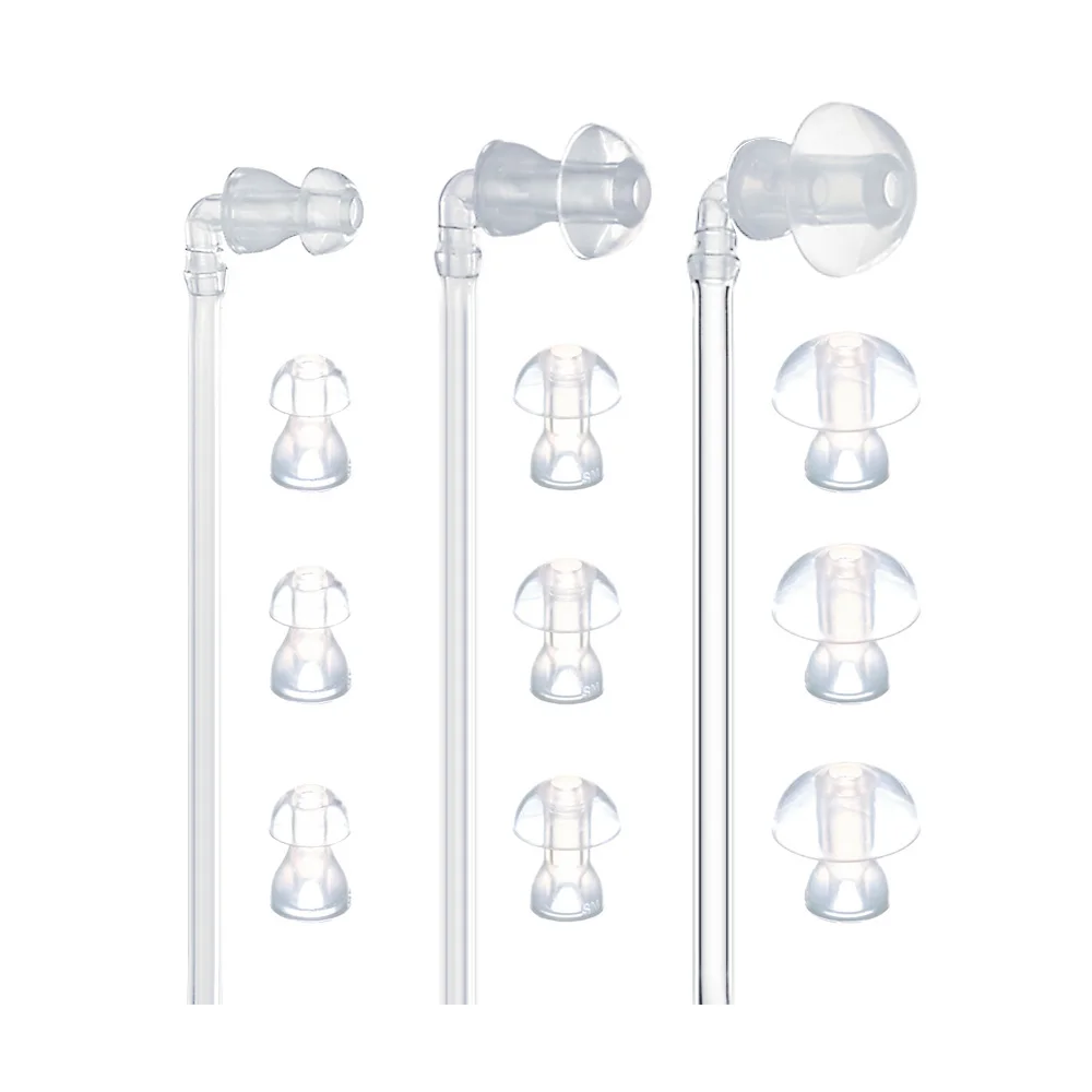 Hearing Aid Earplug Ear Plugs Eartips Domes with Sound Tube 3 Tubes + 6 Domes (L M S) Hearing