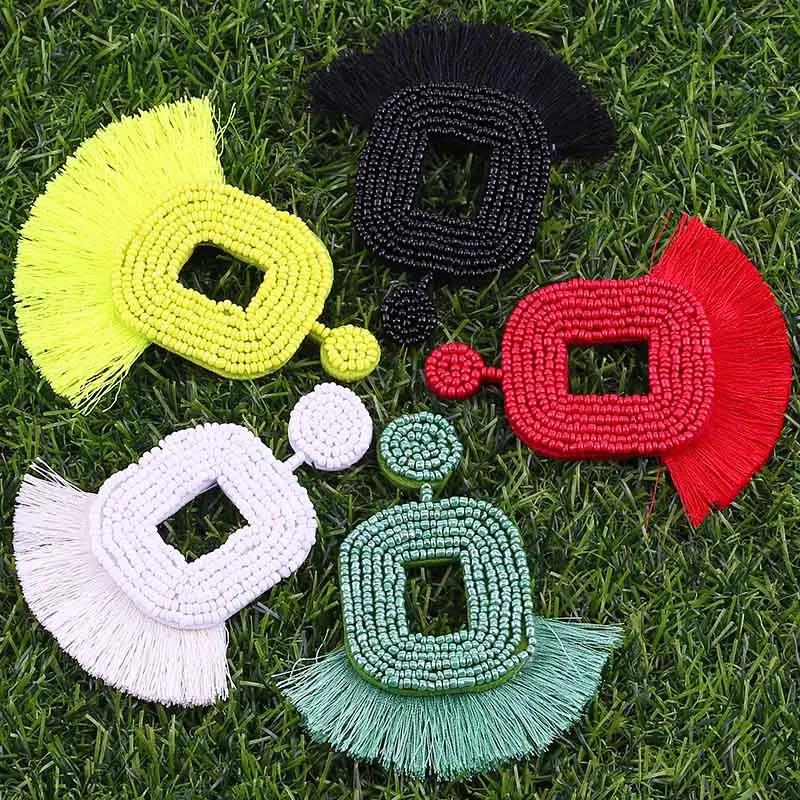 glass beads earrings for women (3)