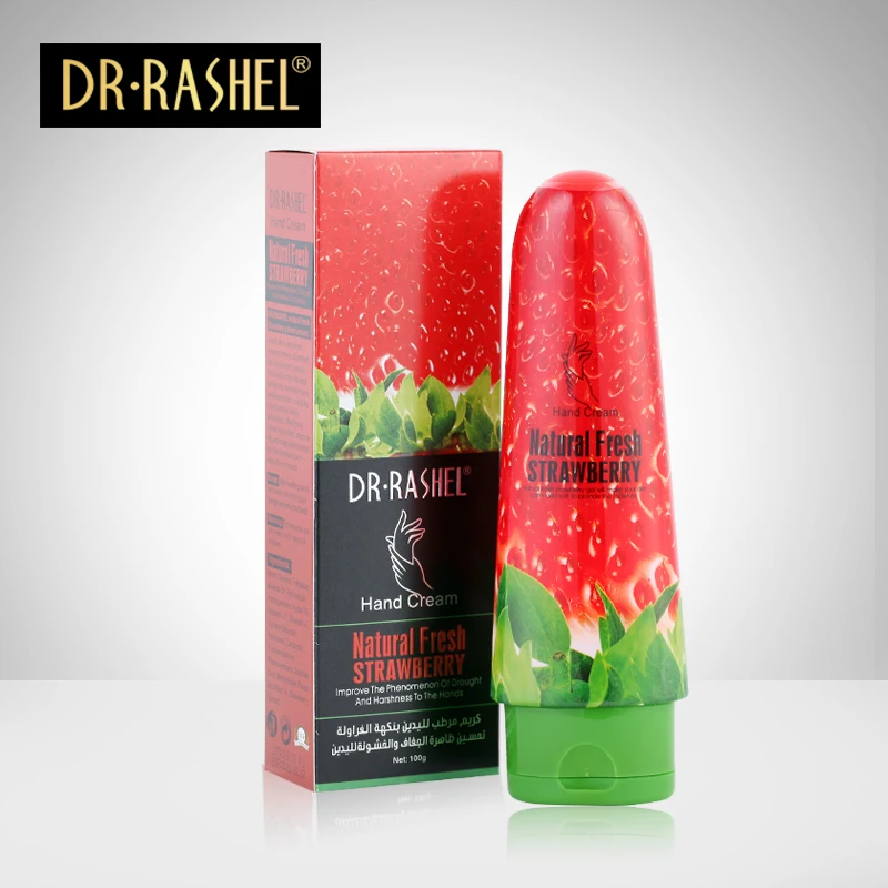 2 pcs Strawberry Hand Cream Natural Fresh Hands Lotion Moisturizing Whitening Anti Crack