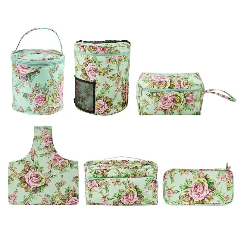 

DIY Craft Knitting Needle Storage Bag Knitting Wool Yarn Bag Crochet Sewing Needle Bucket Weave Storage Organizer Dropshipping