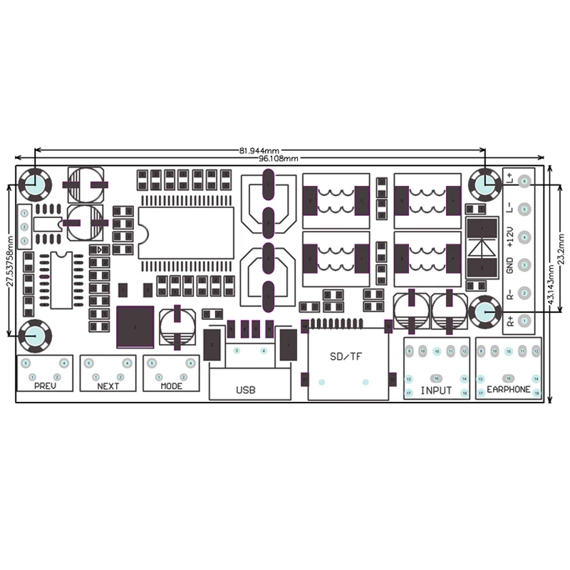 YDA138 2-канальный цифровой Мощность Плата усилителя Поддержка USB воспроизведение флеш-карты памяти TF MP3 с пультом дистанционного управления Управление