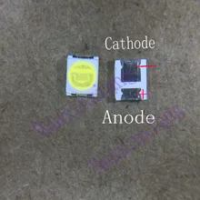 100 шт./лот Jufei 1W 2835 3V SMD светодиодный 3528 88LM холодный белый для ТВ/ЖК-подсветка