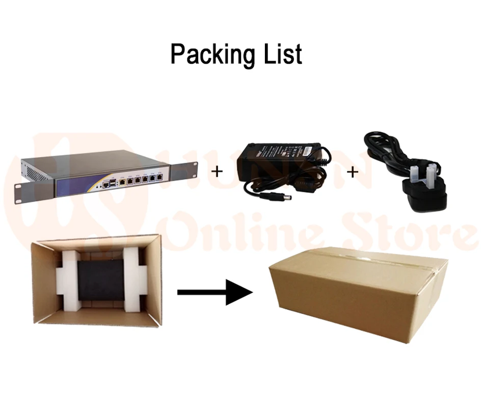 Firewall Mikrotik Pfsense Router PC D525 3855U D510 HUNSN COM RS03 (04)