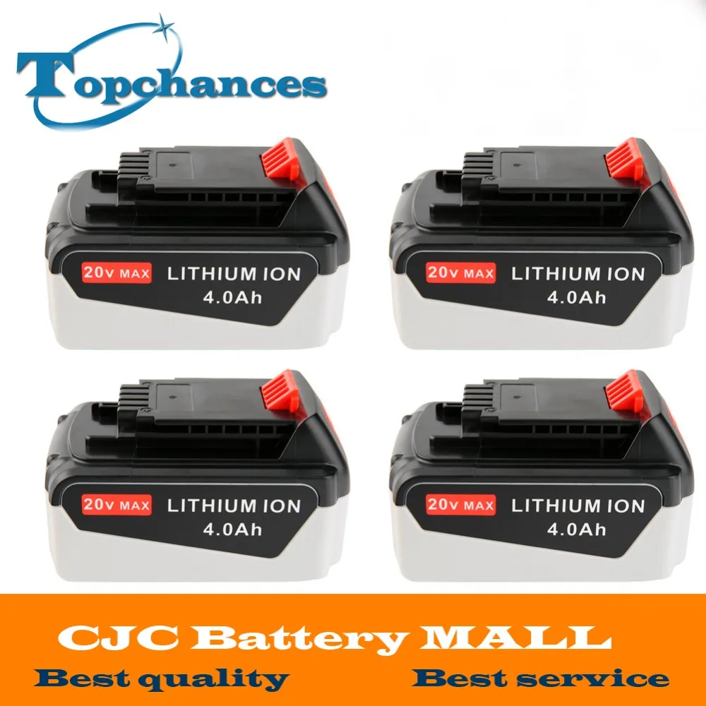 4PCS High Quality 20V 4000mAh Li ion font b Power b font font b Tool b