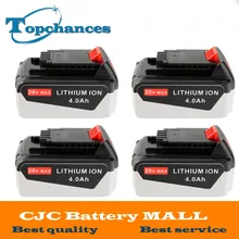 4PCS High Quality 20V 4000mAh Li-ion Power Tool Replacement Battery for BLACK & DECKER LB20 LBX20 LBXR20 LB2X4020-OPE