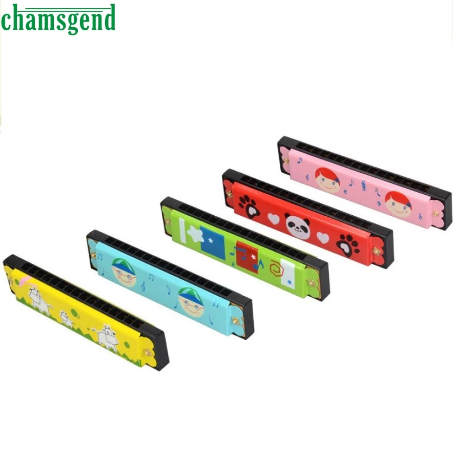 New EducationaSwan Harmonica 16 Holes Hooter Bugle Educational font b Toy b font Gift For Kids