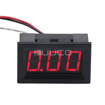 

5 PCS/LOT Digital Voltmeter DC 0.00~9.99V Voltage Monitor/Tester DC 12V 24V Volt Meter for Motor /Motorcycle / Car/Battery