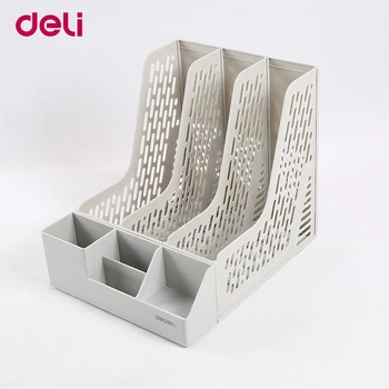

Deli 1PC Document Trays File Box Pen Holder Functional Organizer 3 Cases Desktop Storage File Folder Office Supplies 78980