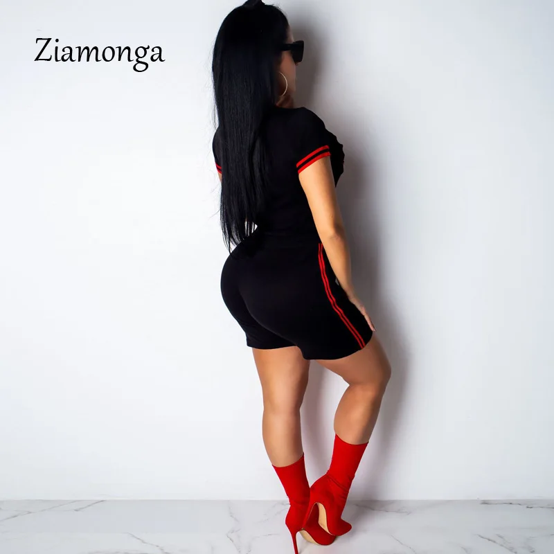 Ziamonga 2019 Лето Новое поступление Повседневный 2 шт. Женский комплект 5 цветов