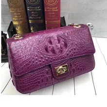 Роскошная брендовая дизайнерская женская сумочка из натуральной кожи аллигатора с клапаном, вечерняя сумочка, золотая фурнитура, женская сумка через плечо