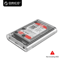 ORICO USB 3.0 5Gbps SATA3.0 3.5 inch Transparent HDD Enclosure Case Support UASP 8TB Drives Designed for Notebook PC 3139U3