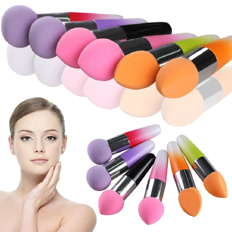 

ELECOOL 1pcs Cosmetic Puff 3 Colors Soft Sponge Lollipop Perfet Powder Smooth Beauty Buffer Powder Puff New