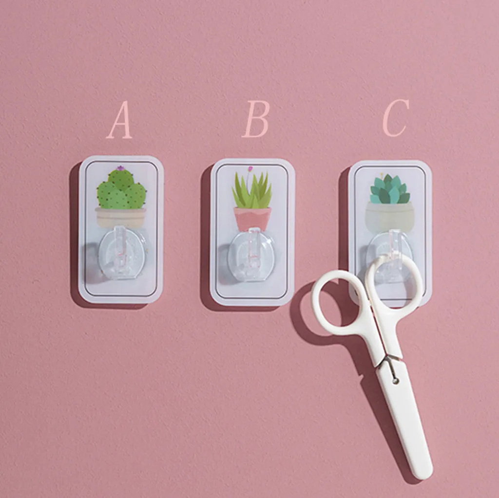 

Coat Hook Hanger Home Accessories0.36 cute 3Types Botanical Garden Hook Traceless Sticky