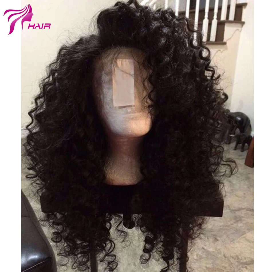 Silk Top Lace Front Wig Curly Human Hair Silk Base Wigs
