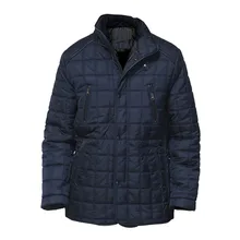 DAFEILI зимнее Теплое повседневное мужское длинное пальто с подкладкой больших размеров русская Парка темно-синяя черная стеганая куртка с меховой подкладкой