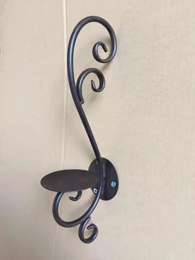 Iron candle holder home decoration metal candle stand Vintage Finish Wall mount Candle stick entryway Home Accents Flat Iron Iron candle holder home decoration metal candle stand Vintage Finish Wall mount Candle stick entryway Home Accents Flat Iron