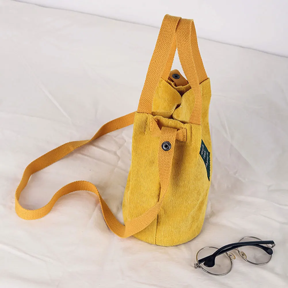 Простая Вельветовая винтажная женская сумка через плечо, парусиновая Повседневная сумка с магнитной пряжкой, женская сумка-мессенджер#1116