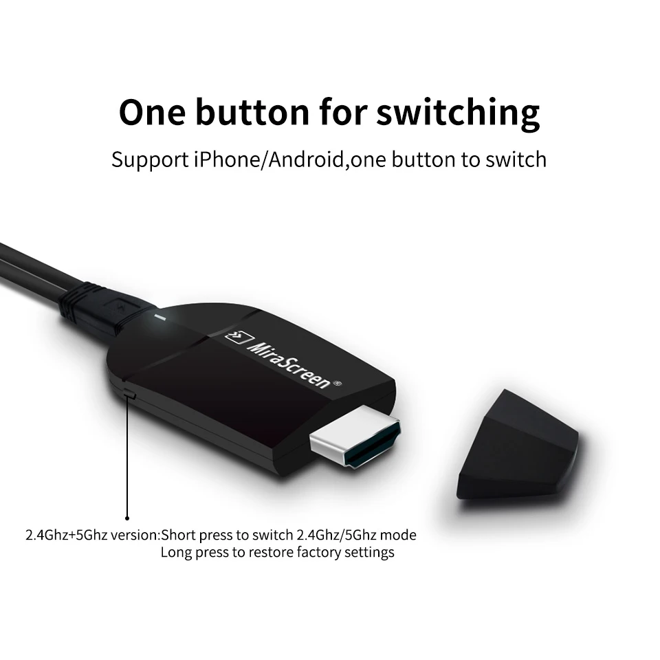 Mirascreen K6 Hdmi Tv Dongle двухдиапазонный 2,4G 5G 4K Hd Wifi Miracast Airplay Dlna Tv Stick Wifi Дисплей Dongle для Ios Android M