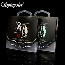 Tsurinoya 50 м Фтороуглерод Рыбалка линии прозрачный#2#3#4#5 качество углерода Волокно лидер линия муха Рыбалка линии песка