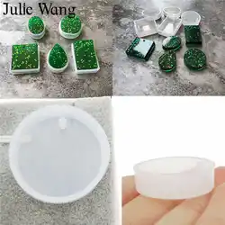 Julie Wang 5 шт. прозрачные силиконовые формы Multi-shape DIY эпоксидные бусины ручной работы литья пресс-формы из бисера инструмент для изготовления