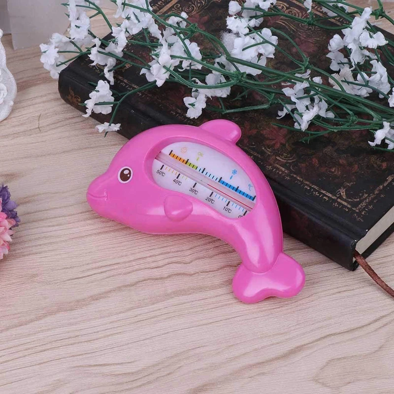 Розовый синий плавающий детский купальный термометр для комнаты малыша температура воды симпатичная, в форме дельфина