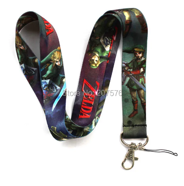 Один мультфильм аниме Kingdom Hearts Death Note Key Lanyard Cheetah ID значки держатели животные в полоску телефон шеи ремни#441