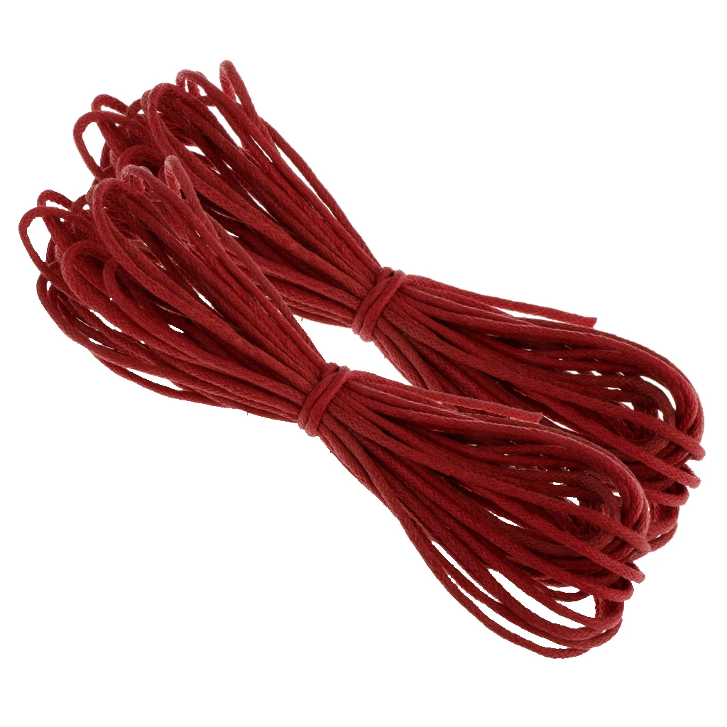 10yd 1.5mm Durable Handmade Leather String Jewelry Making Bracelet DIY Thread Cord for Necklace Bracelet Anklet Craft