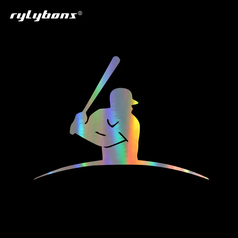 

Rylybons DIY 13.1*9.3CM Mysterious Baseball Car Styling Reflective Sticker Accessories Vinyl Car Auto Decoration Accessories