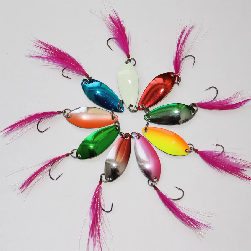 3.2cm 3.6g spoon fishing lures artificial metal lures fresh/salt water