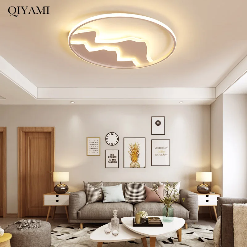 

New Arrival White Finish Modern Led Chandelier For Living Room Bedroom Fixtures AC85-265V Chandelier indoor dimmable Fixtures
