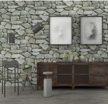 

Vintage 3d Stone Mural Wall Paper Roll For Living Room Background Home Decor Improvement Vinyl PVC Photo Wallpaper Nature 10M