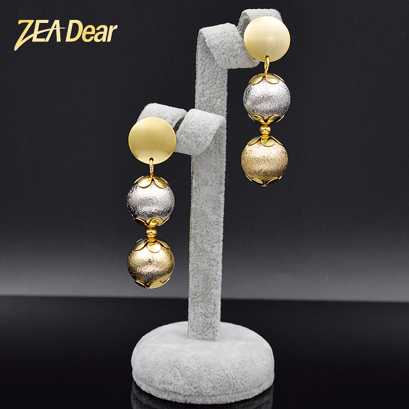 

ZEADear Jewelry Hot Selling Earrings For Women Long Drop Dangle Earrings Dubai Fashion Ball Earrings For Wedding Bohemia Jewelry