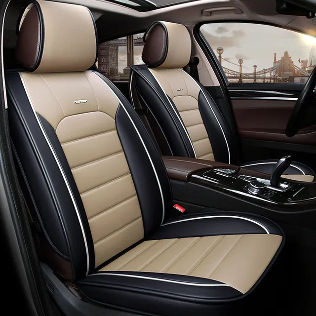 Cuero cubierta de asiento de coche