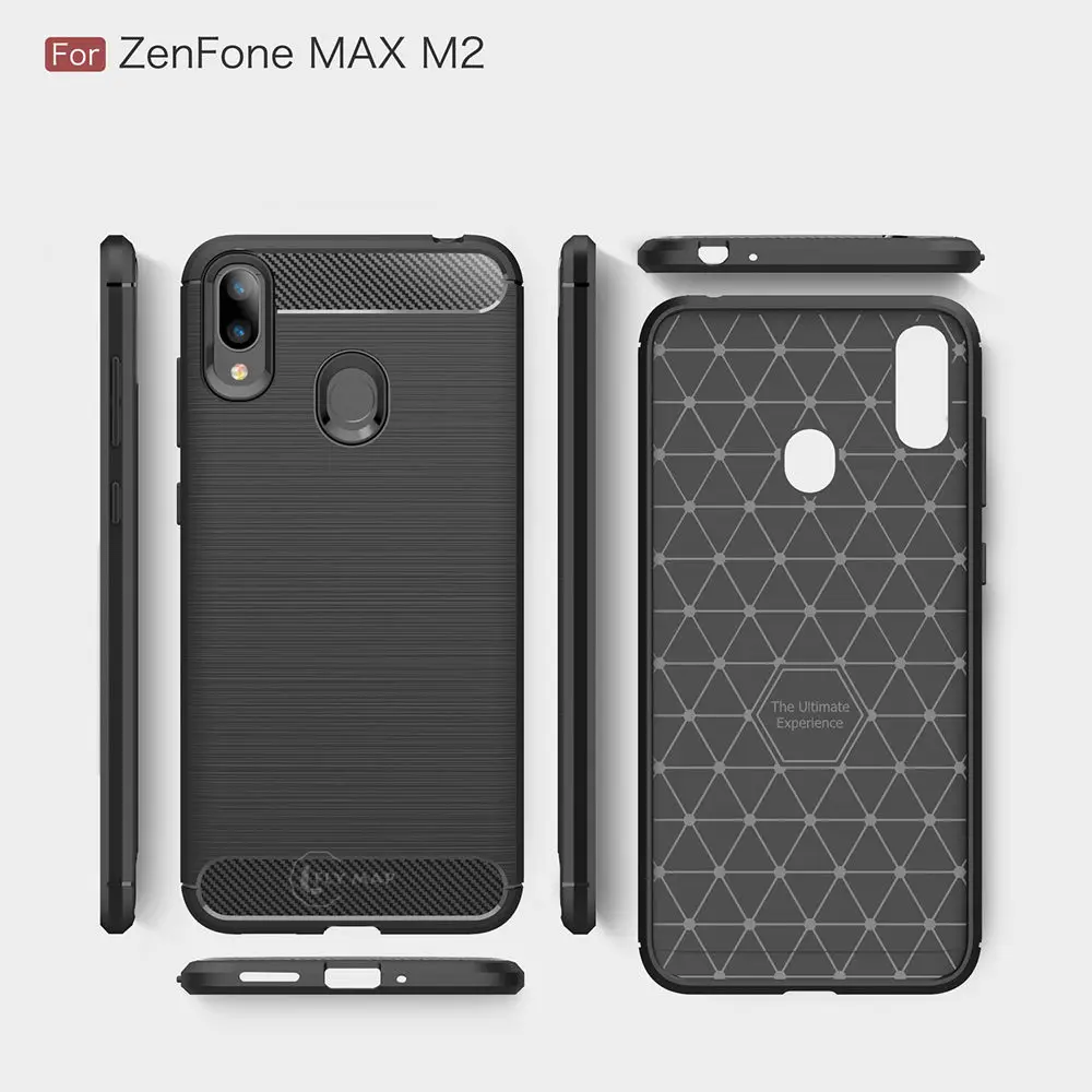 Custodia protettiva case cover Carbon Design per Asus Zenfone Max M2 ZB633KL