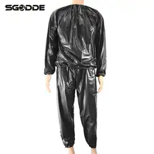 Fitness Waterproof PVC Heavy Sauna Suit Sweat Clothes Gym Training Slimming Workout Weight Loss Sauna Clothes