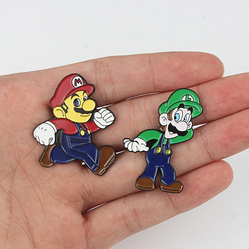 Высококачественные джинсовые куртки WEISHUOLI Mario серии Badge Brooche железная эмалированная брошь модная женская сумка Ювелирные изделия детские подарки