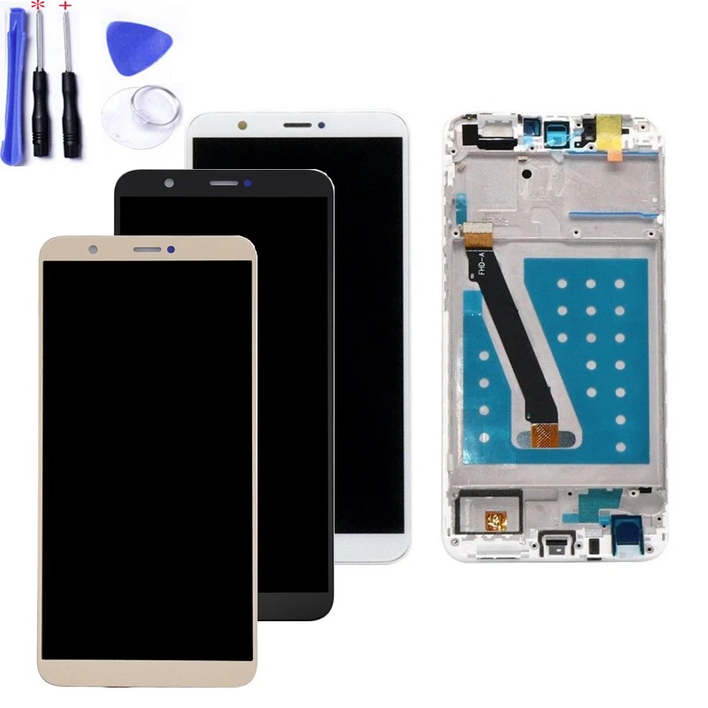 

With Frame 5.65" For Huawei P Smart FIG LX1 L21 L22 LCD Display Touch Screen Digitizer Assembly+100% Tested+Tools