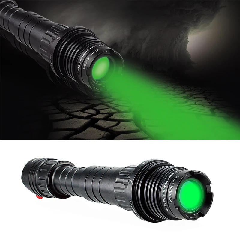 

G100 Zoomable Beam Green Tactical Laser Flashlight Laser Designator High Power and Long Distance Illuminator Sight Scope for Gun