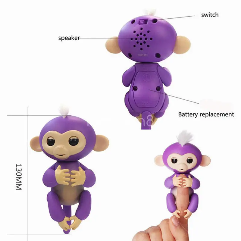Colorful Cute Smart Finger Baby Happy Monkey Animal Interactive Monkey For Kid Baby Toy Electronic Finger Pets Gift Colorful Cute Smart Finger Baby Happy Monkey Animal Interactive Monkey For Kid Baby Toy Electronic Finger Pets Gift