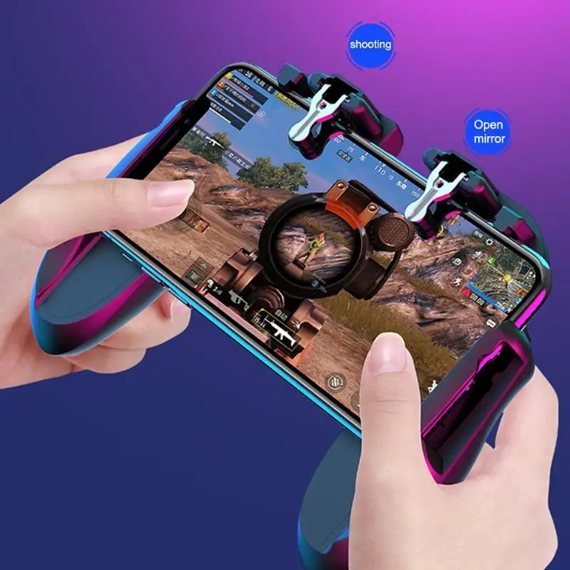  VODOOL H6 Cooling Fan Mobile Gamepad Controller For PUBG Mobile Gaming Joystick L1 R1 Free Fire Tri
