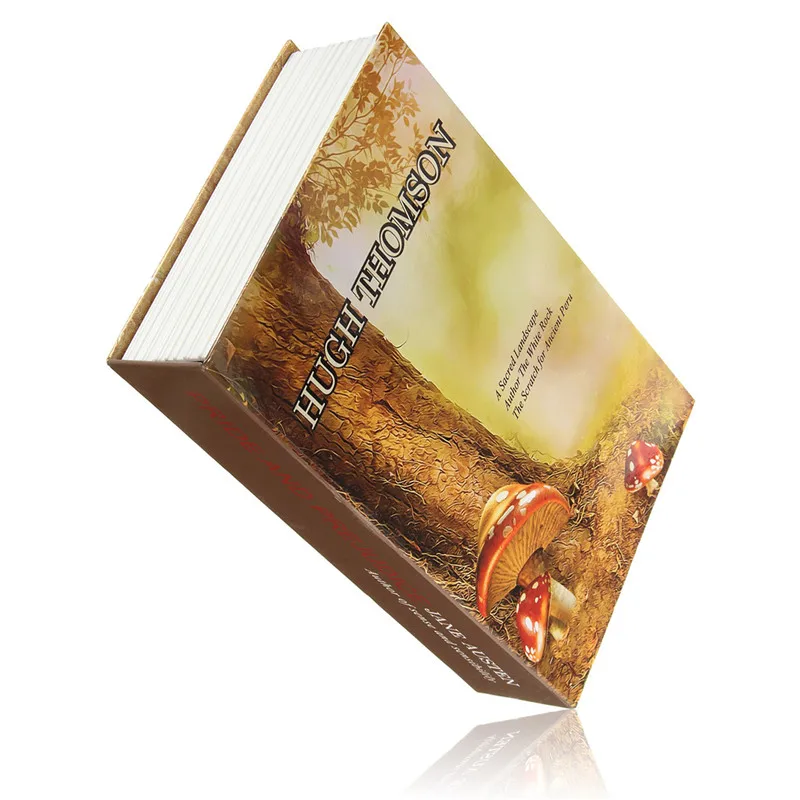 Key Lock Book Safes Hidden Safe Box Travel Home Money Jewelry Security Steel Simulation Book 24.2*15*5.5cm