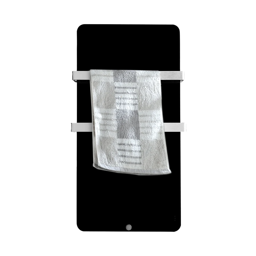 600W Templered Glass Radiator Bathroom Infrared Panel Heater with Towel