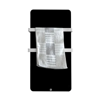 

600W Templered Glass Radiator Bathroom Infrared Panel Heater with Towel Rails